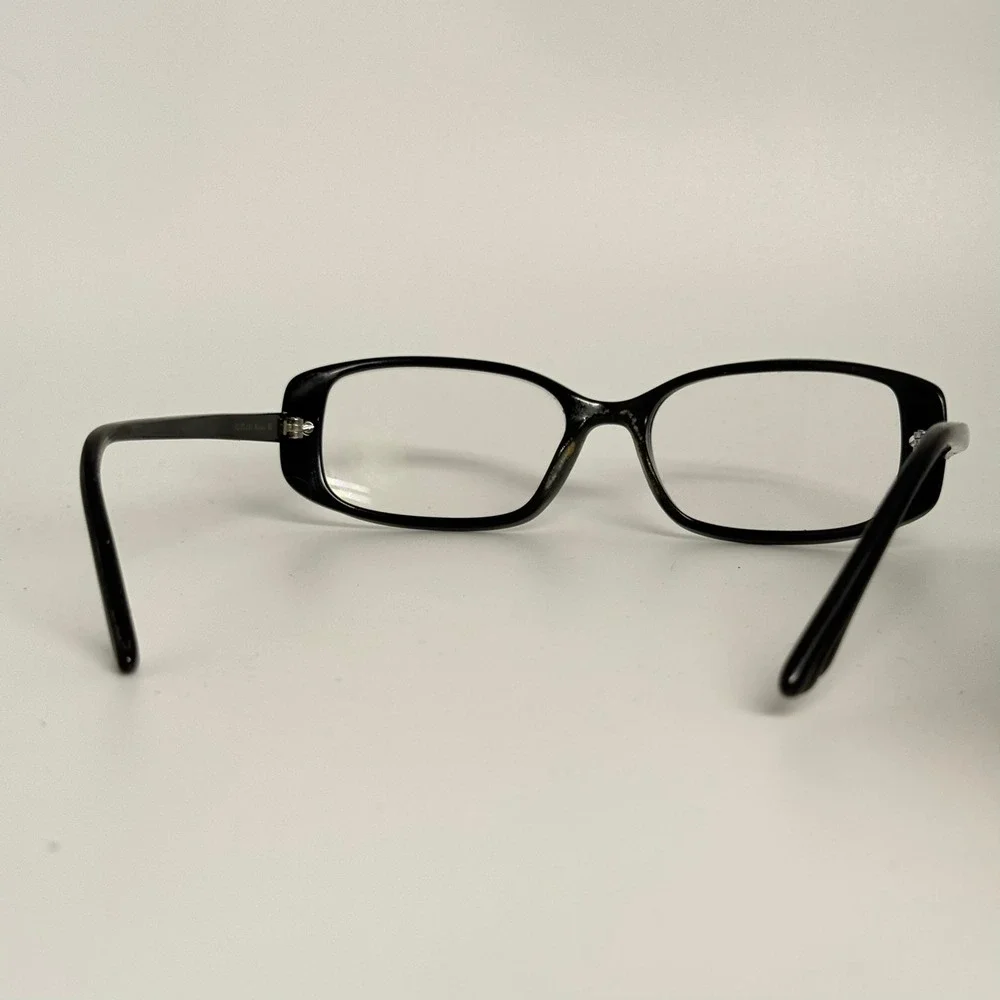 Dana Buchman Renata BK Black Eyeglasses‎ Frames 52-17-135 Rectangular Rhinestone